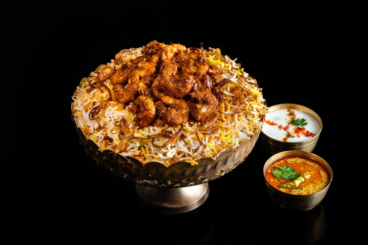 Pathan Prawns Biryani