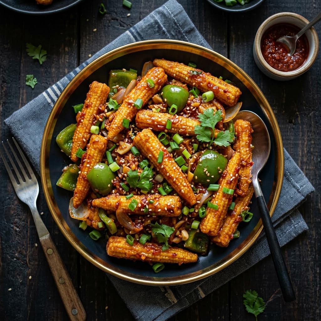 Baby Corn Crispy / 65 / Chilli