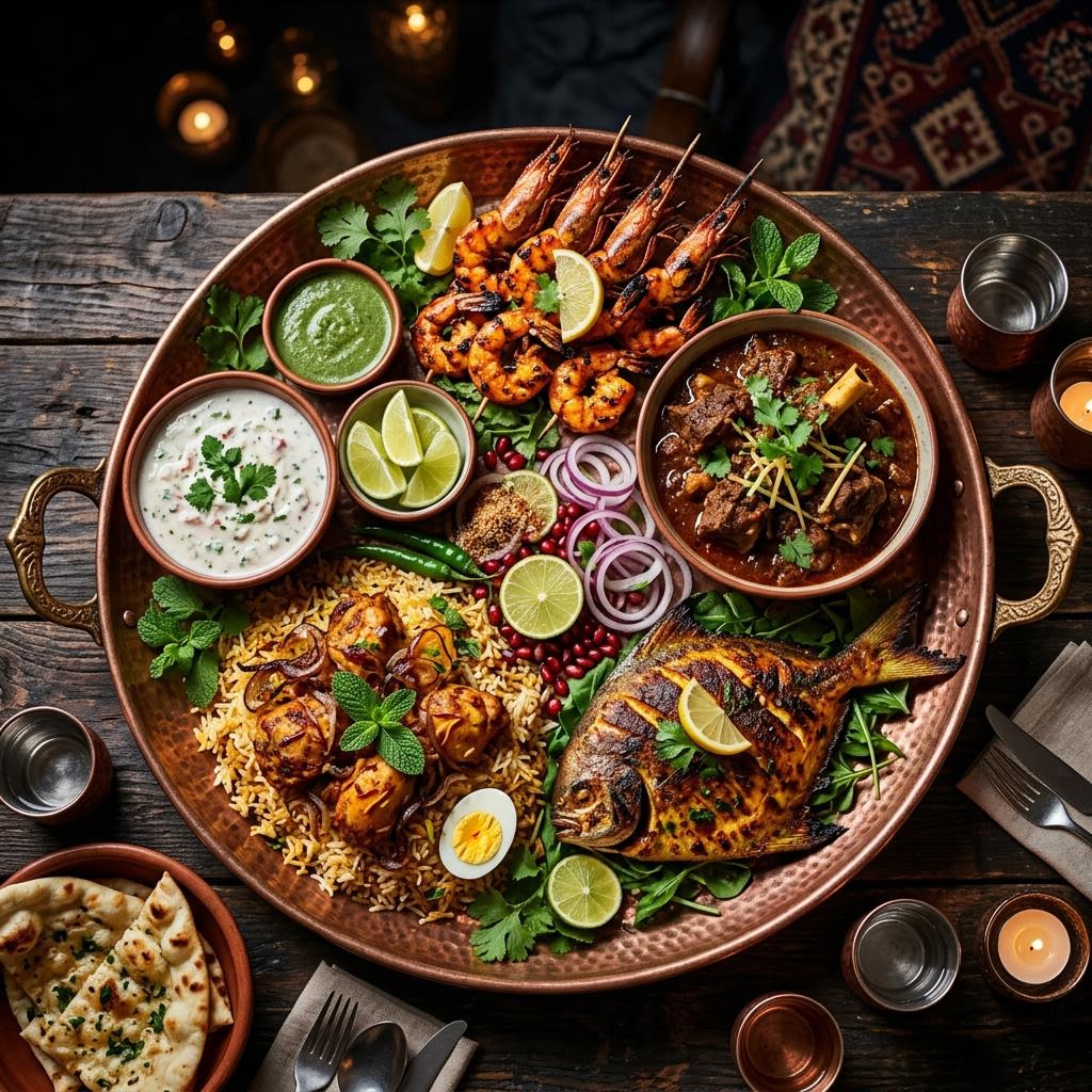 Bahubali Feast (Fish + Prawns + Chicken + Mutton + Common Items)