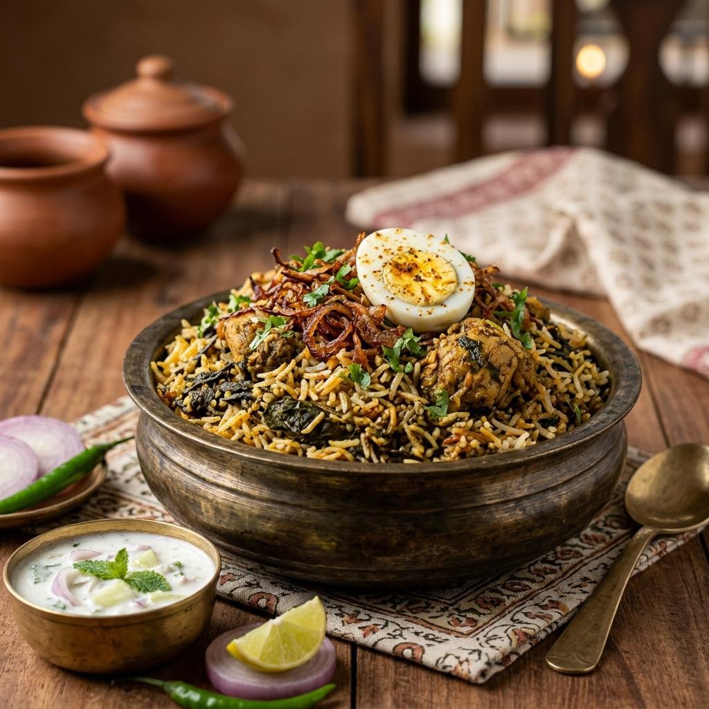 Ulavacharu / Gongura Veg Biryani