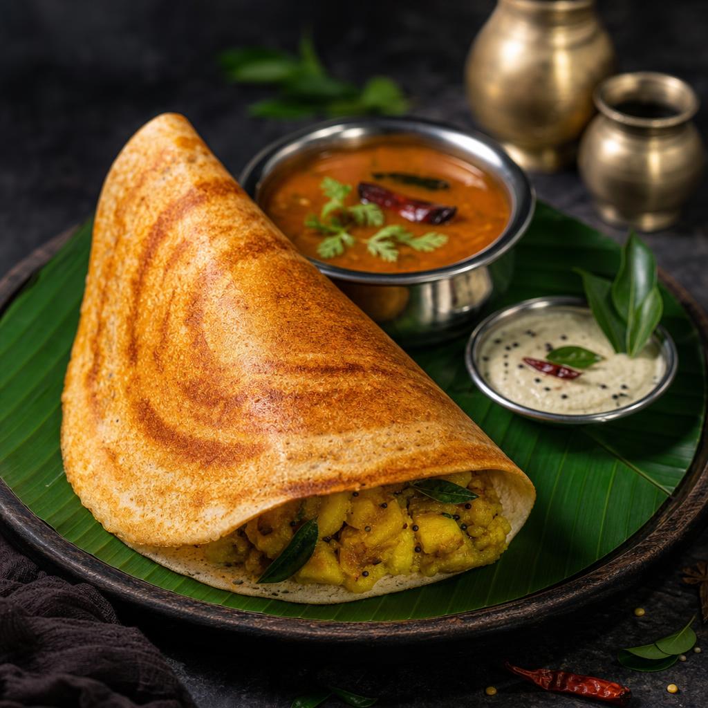Dosa - Plain / Ghee Podi / Karam / Cheese