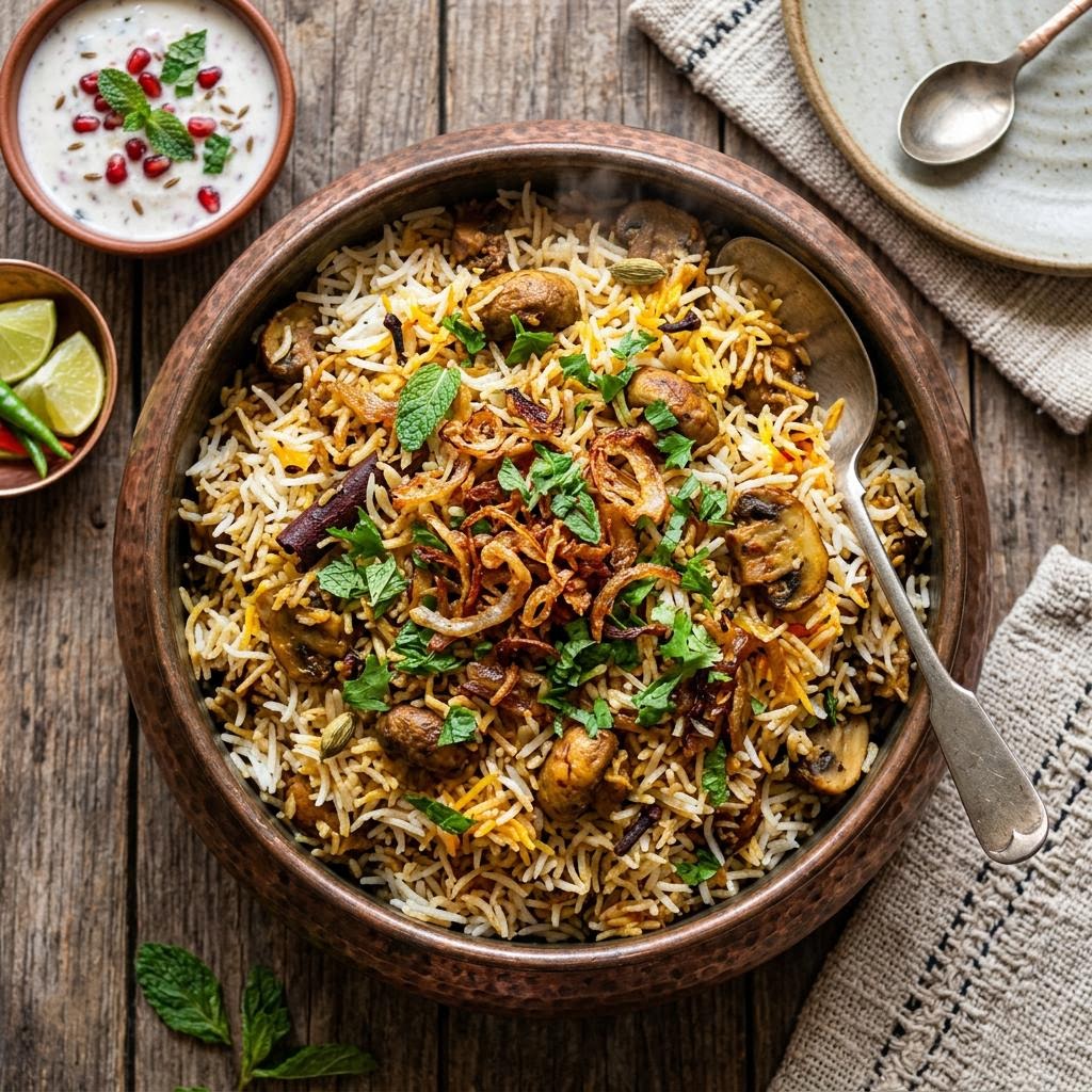 Mushroom Biryani