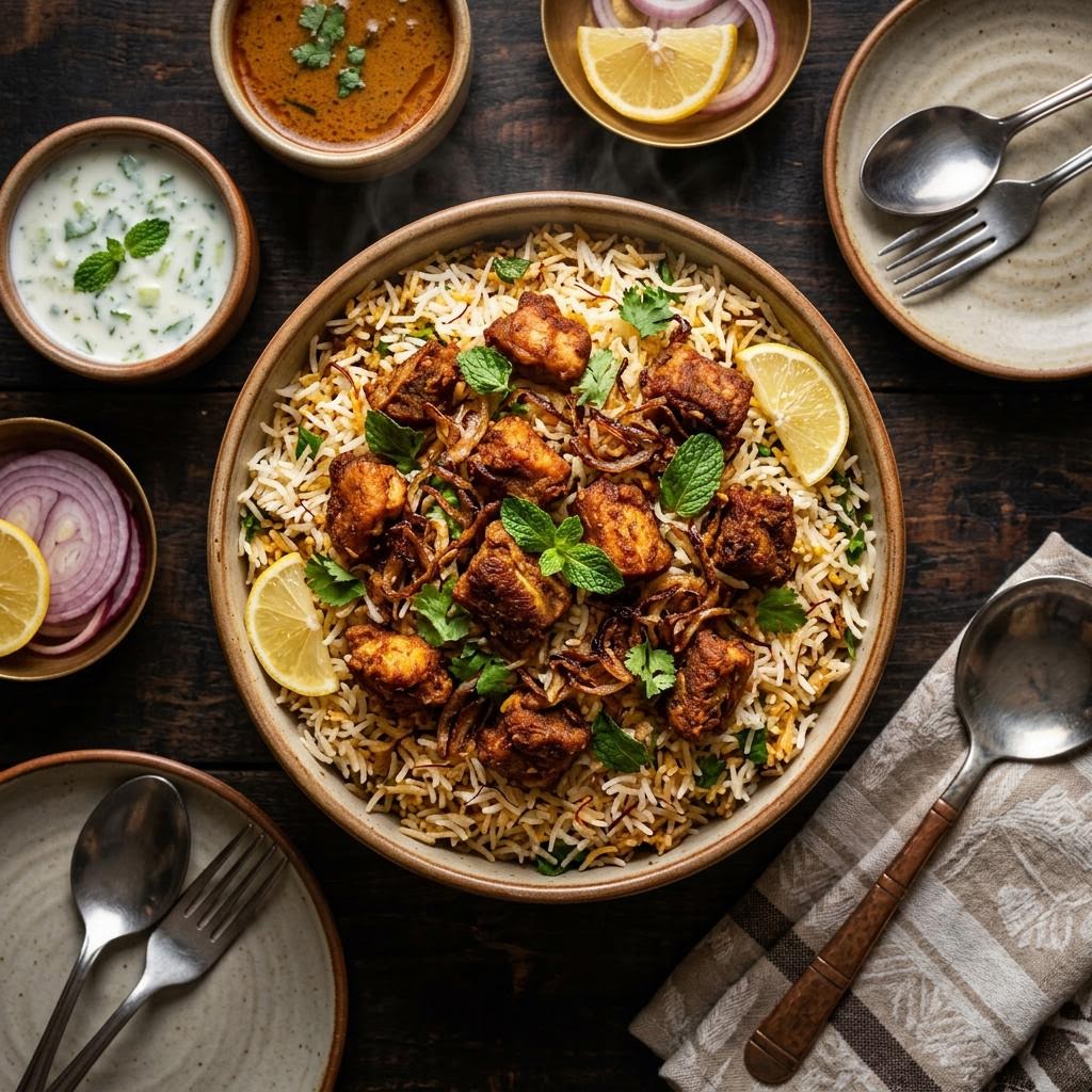 Mutton Fry Piece Biryani