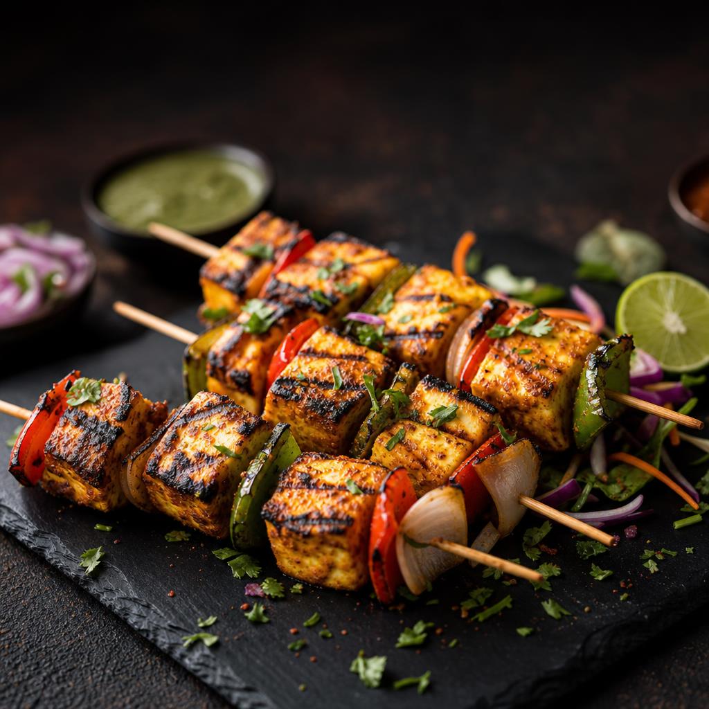 Grilled Paneer Shashlik
