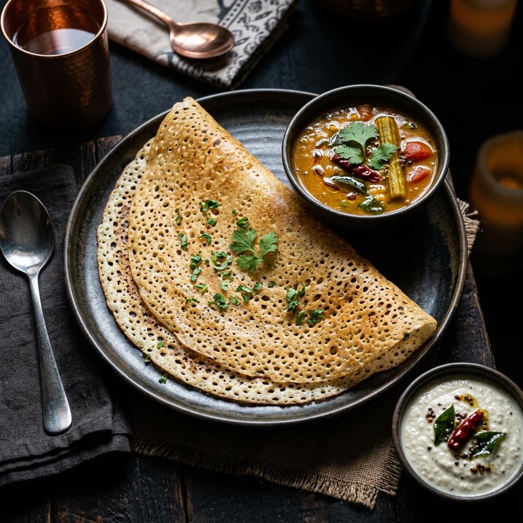 Rava Dosa - Plain