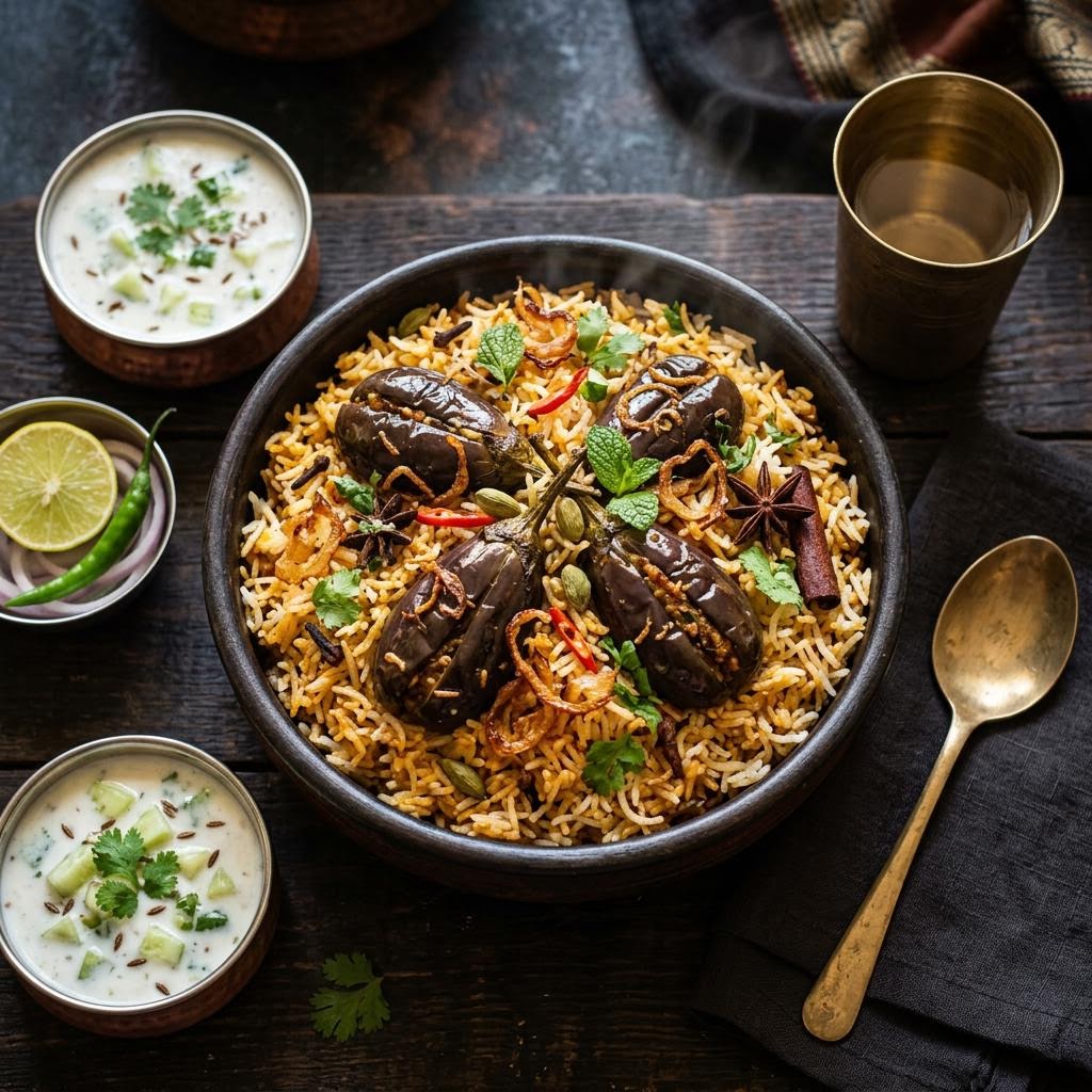 Guthi Vankaya Biryani